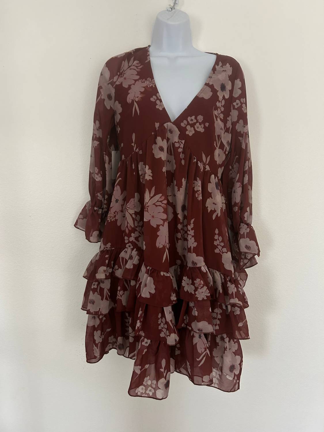 Mia - Joy Ruffle Floral Ruffle Dress