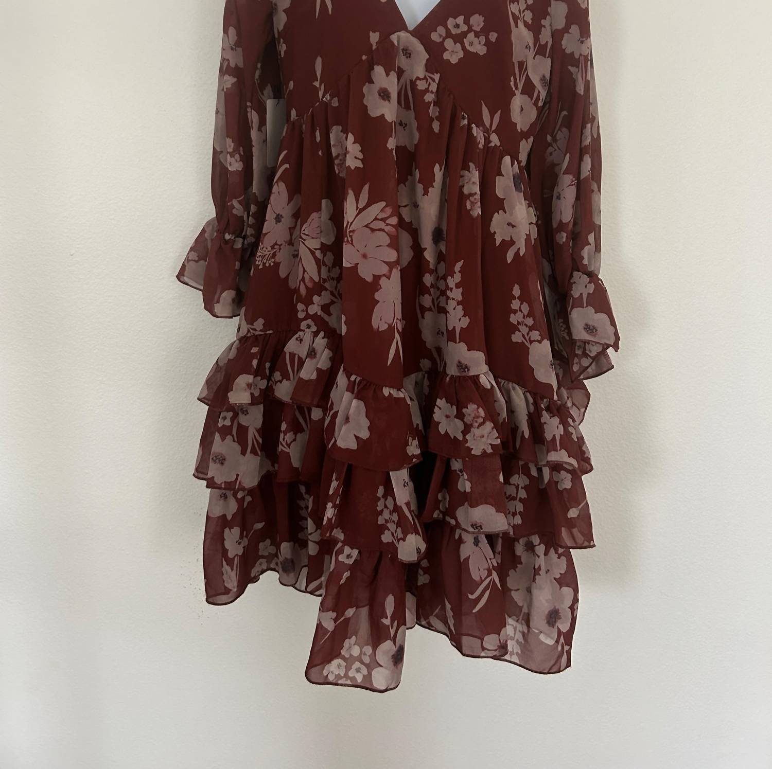 Mia - Joy Ruffle Floral Ruffle Dress