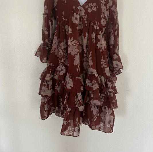 Mia - Joy Ruffle Floral Ruffle Dress