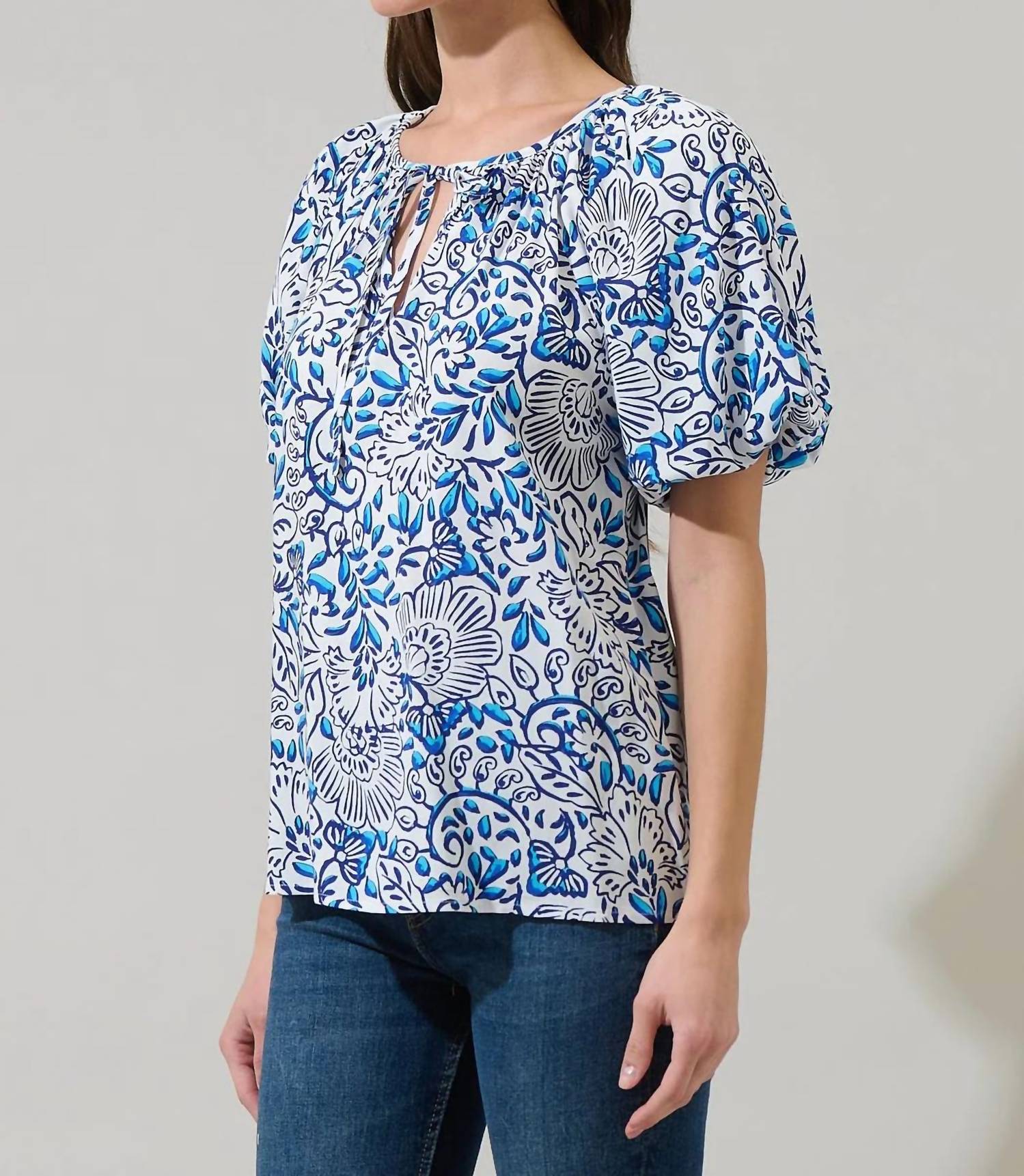 Sugarlips - Shaun Puff Sleeve Blouse