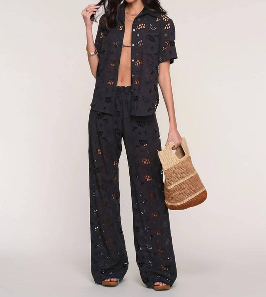 Heartloom - The Rosie Eyelet Button Front Shirt