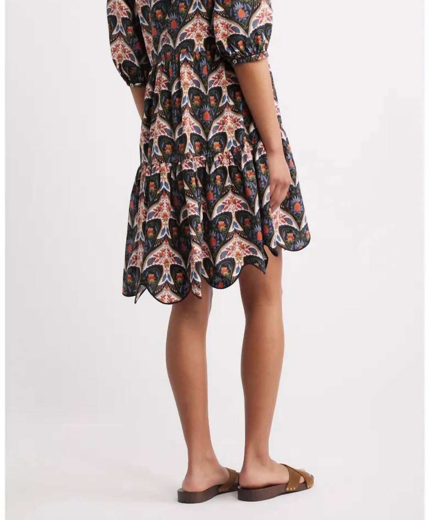 Farm Rio - Porcelain Birds Mini Dress