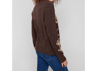 Charlie B - Embroidered Crew Neck Sweater