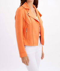 Frank Lyman - Casual Waist-length Leather Jacket