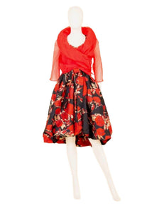 Samuel Dong - Jacquard High-low Dress