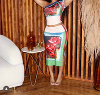 Little Secret Of Mine - One Shoulder Pencil Skirt Set