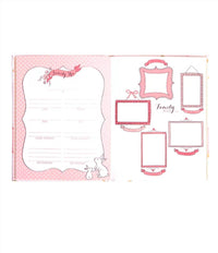 CR Gibson Welcome Sweet Baby Memory Book in pink - item - detail view