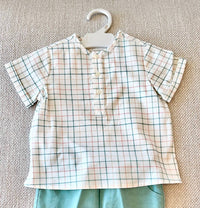 Paloma De La O - Boy's Checkered Polo Shirt