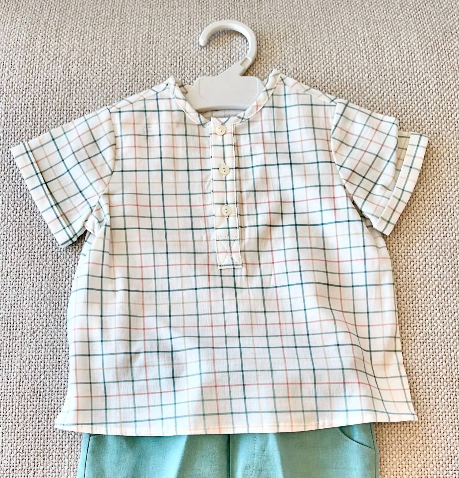 Paloma De La O - Boy's Checkered Polo Shirt