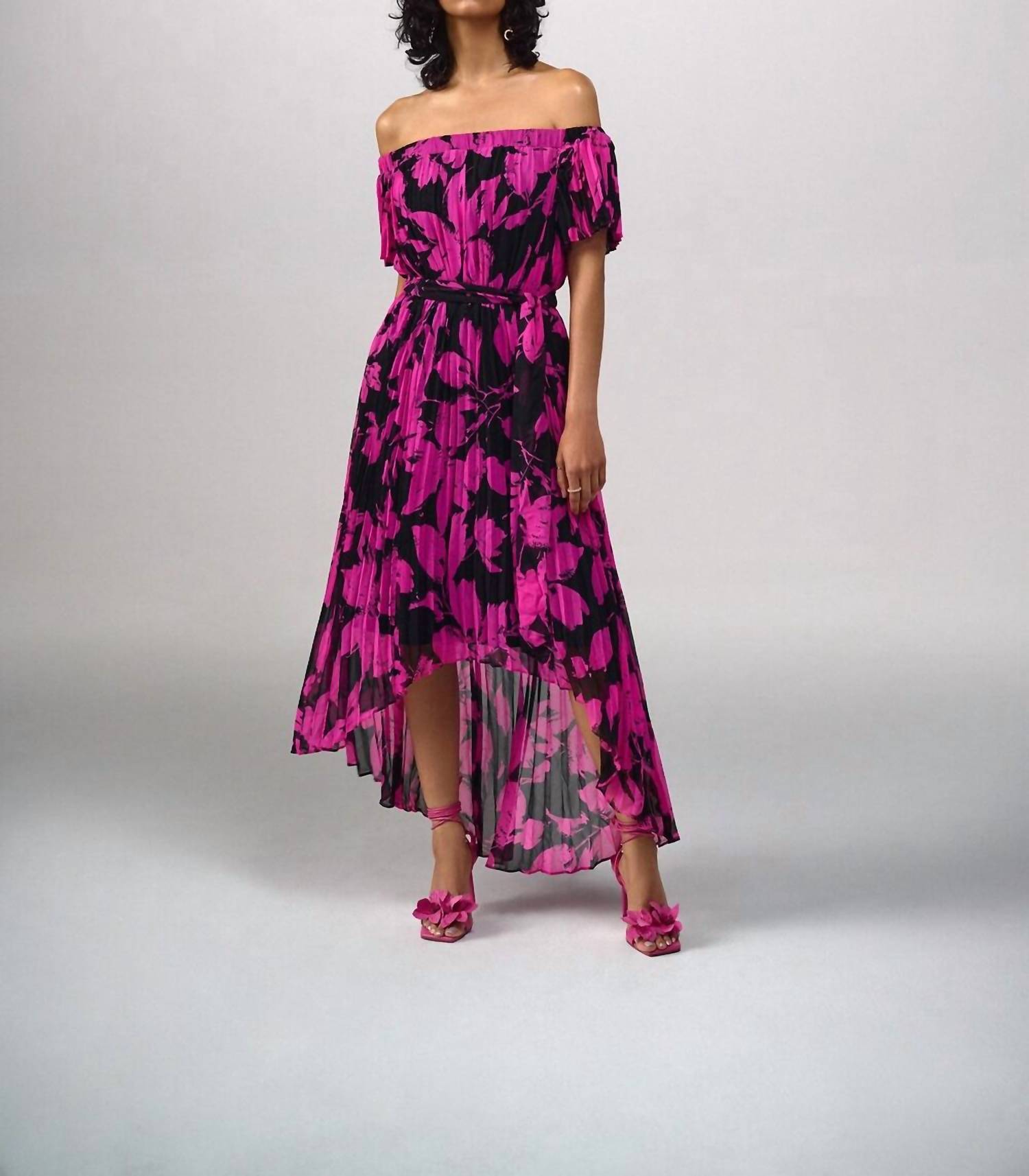 Joseph Ribkoff - Floral Off-shoulder Maxi Dress