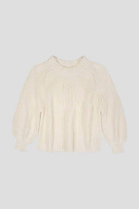 APIECE APART Eco Nueva Merel Sweater in cream - women's sweater - alternate view