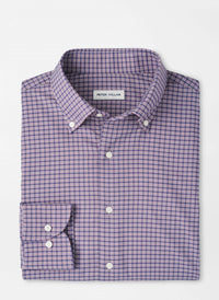 PETER MILLAR Petaluma Performance Twill Shirt in parisian fig - men's shirt - alternate view