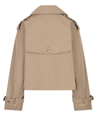 Esqualo - Women's Short Double-breasted Trench Coat