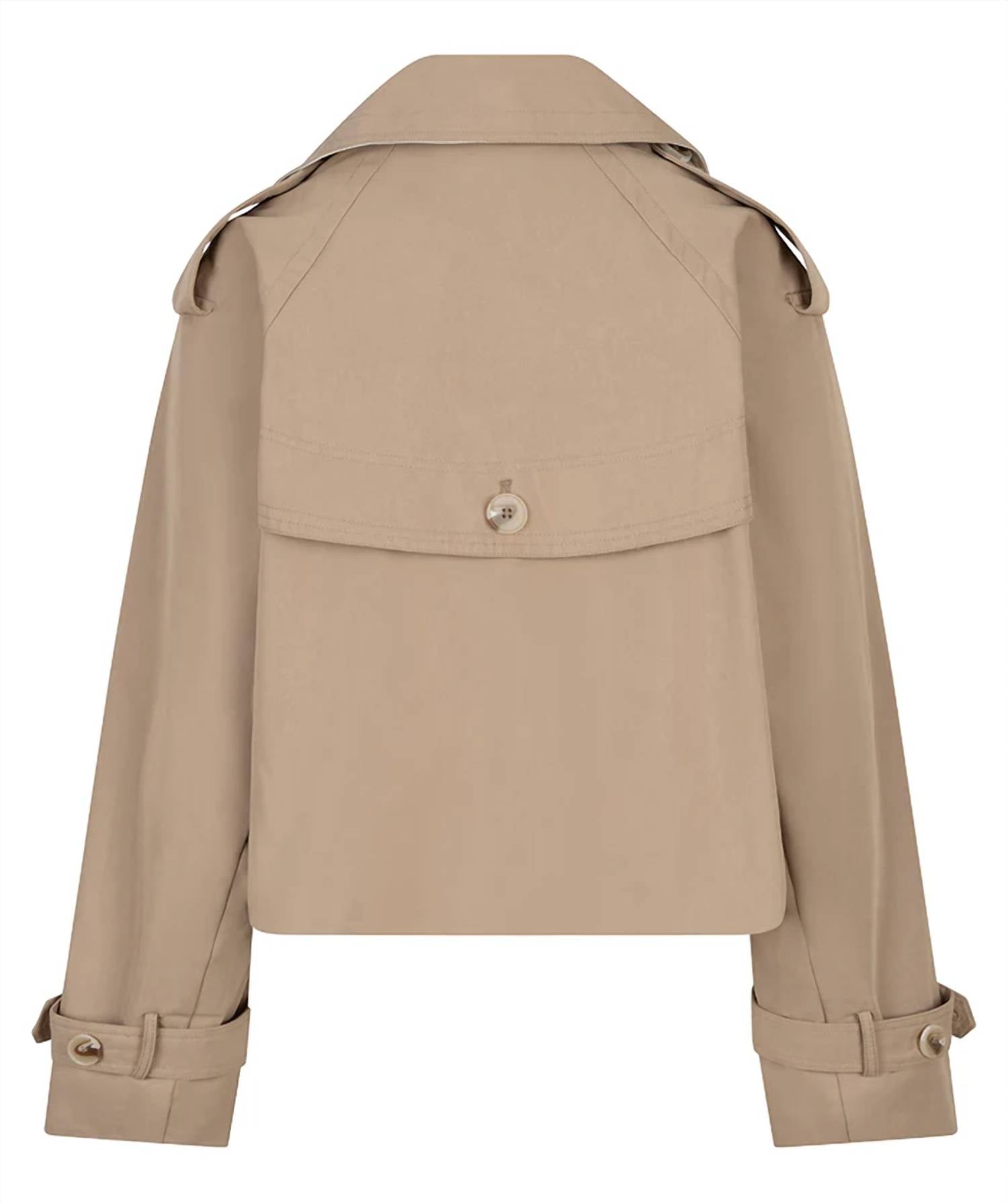 Esqualo - Women's Short Double-breasted Trench Coat