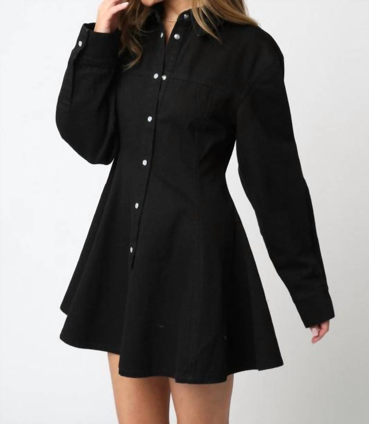Olivaceous - Lea Button Dress