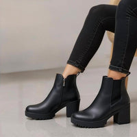 Vepose - Women's Round Closed Toe Ankle Boots