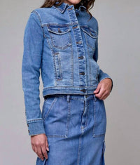 Hidden - Rebel Fitted Stretch Trucker Jacket