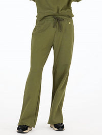 KERRI ROSENTHAL Women's Weekend Barb Sweatpants in army green - women's pants