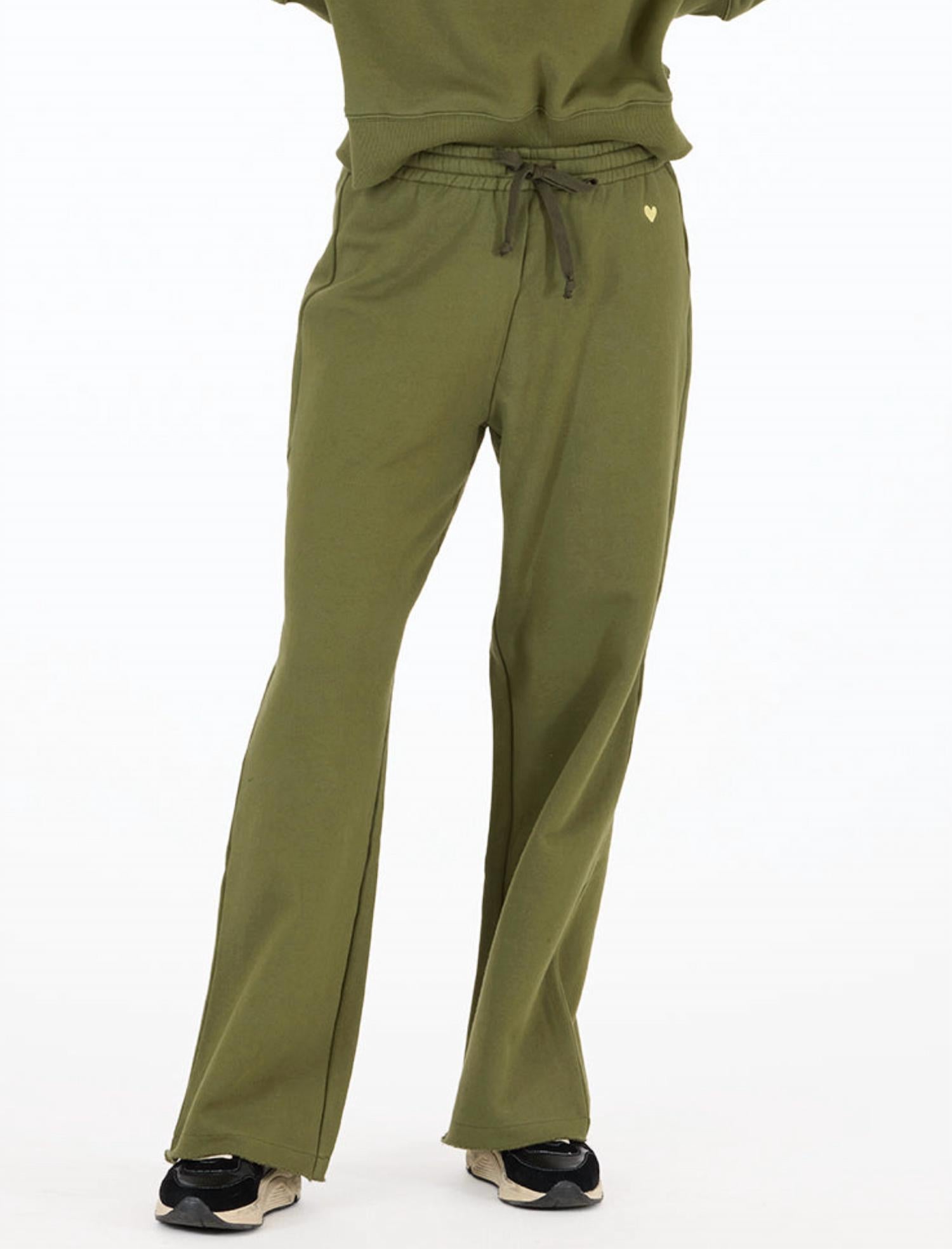 KERRI ROSENTHAL Women's Weekend Barb Sweatpants in army green - women's pants