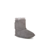 EMU Australia Girls Sheepskin Booties in charcoal anthracite - kids' shoe