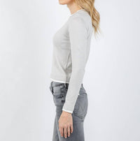 Brodie Cashmere - Double Contrast Trim Crew Sweater