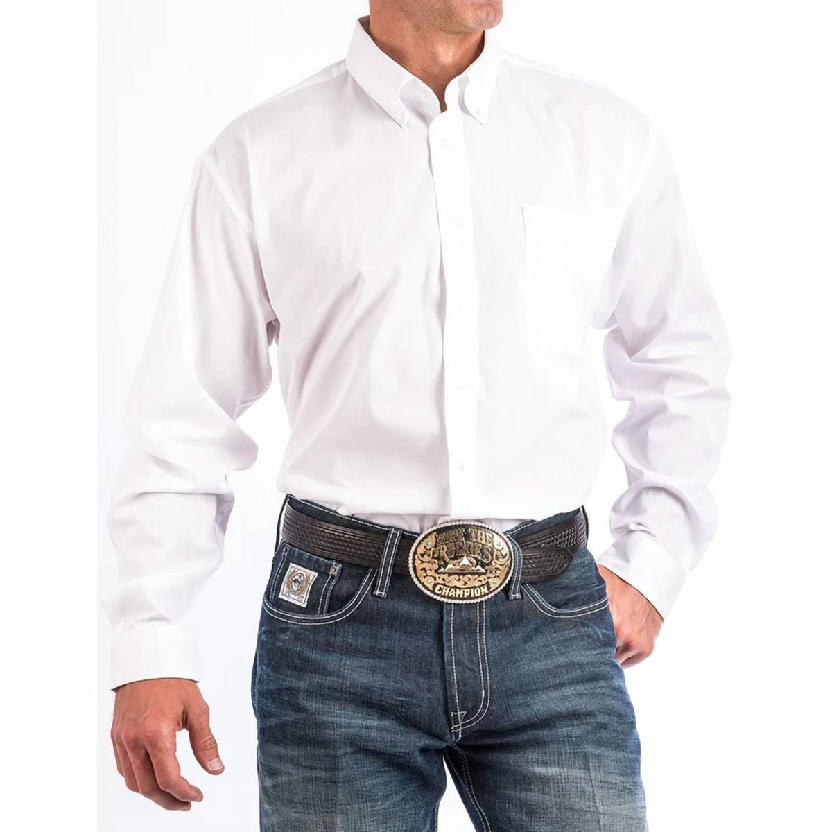 Cinch - Solid Button-down Shirt