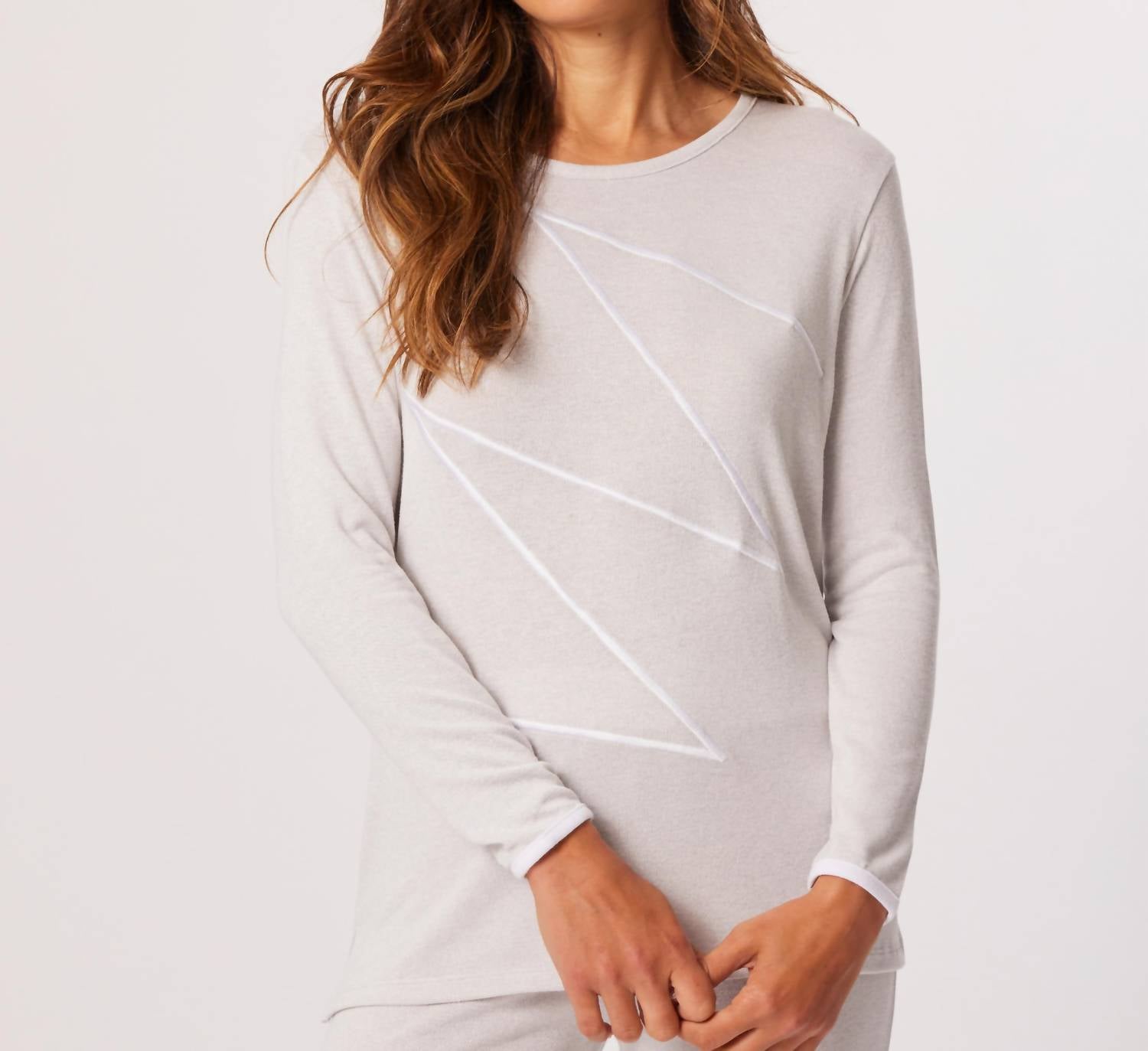 French Kyss - Zig Zag Long Sleeve Sweater
