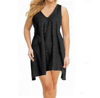 Jordan Taylor - Plus Size V-neck Handkerchief Dress