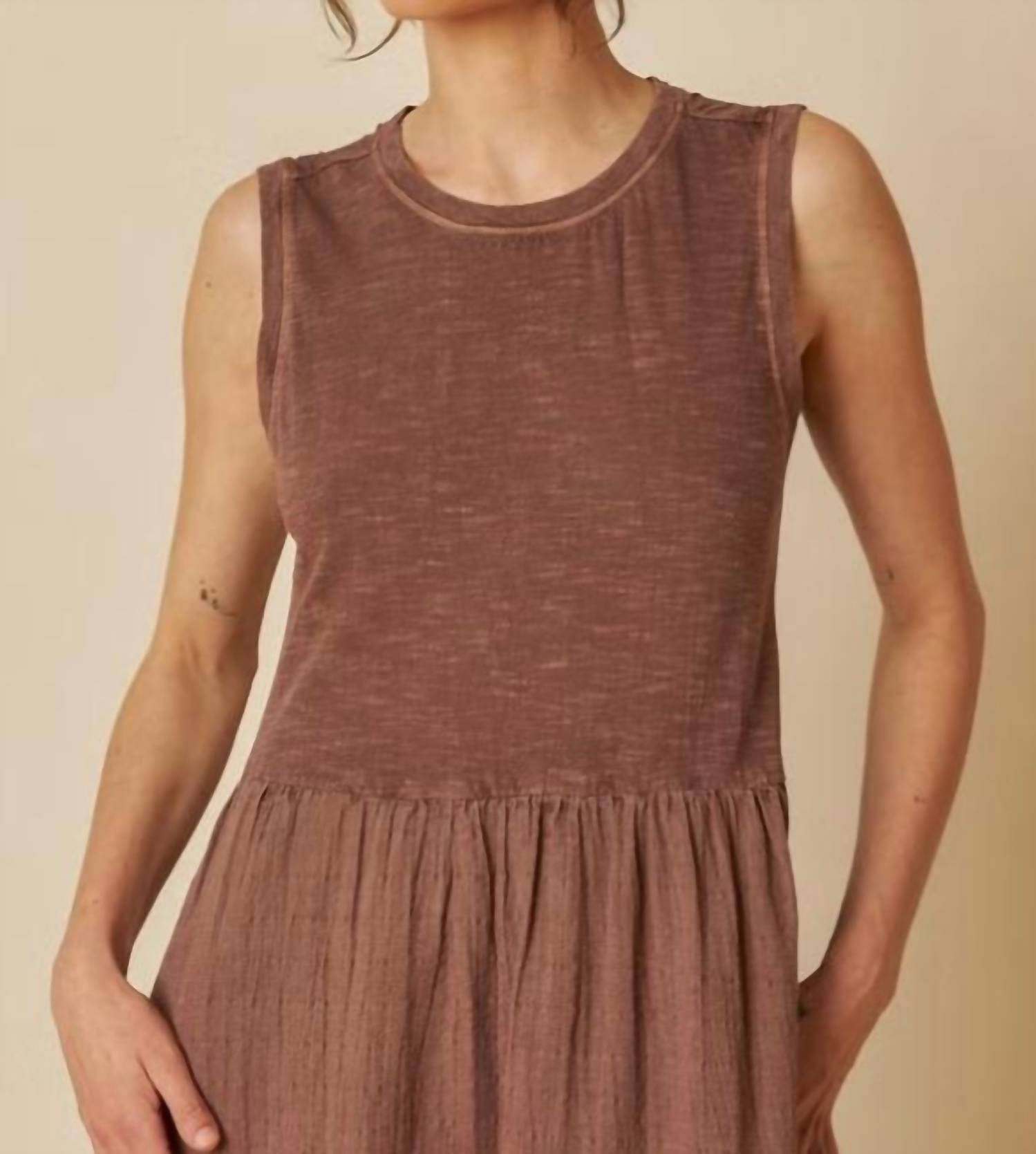 Indi & Cold - Combined Midi Dress