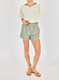 Sadie & Sage - Sand Layered Tank And Tee Set