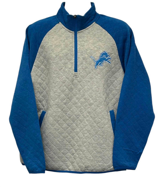 Nfl Apparel - Men's Detroit Lions 1/4-Zip Pullover