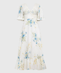 Bytimo - Linen Ruffle Maxi Dress
