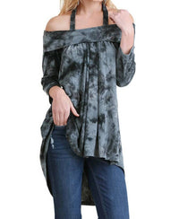 Umgee - Tie Dye Off The Shoulder High Low Tunic