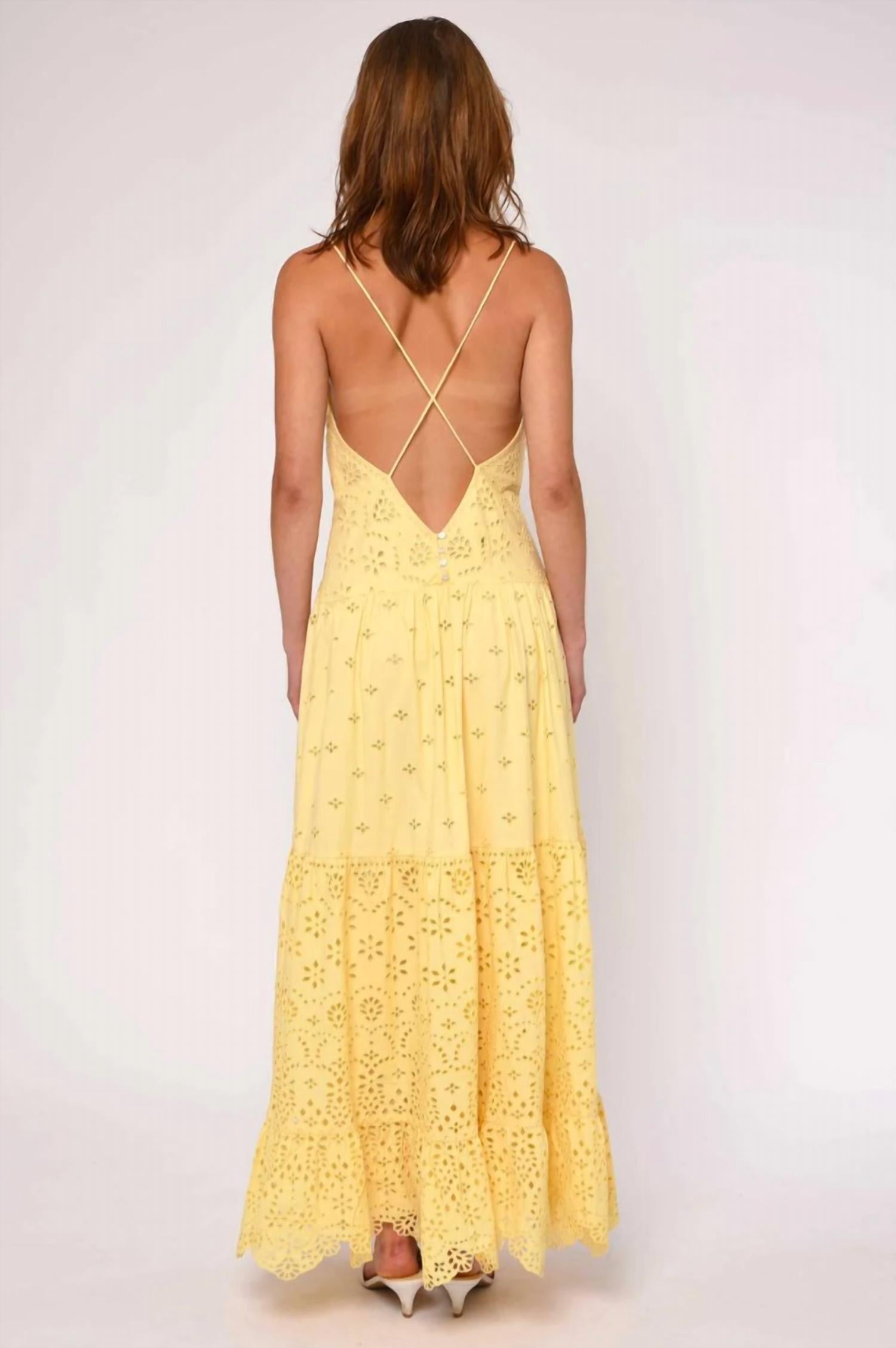 Love The Label - Yvonne Eyelet Maxi Dress