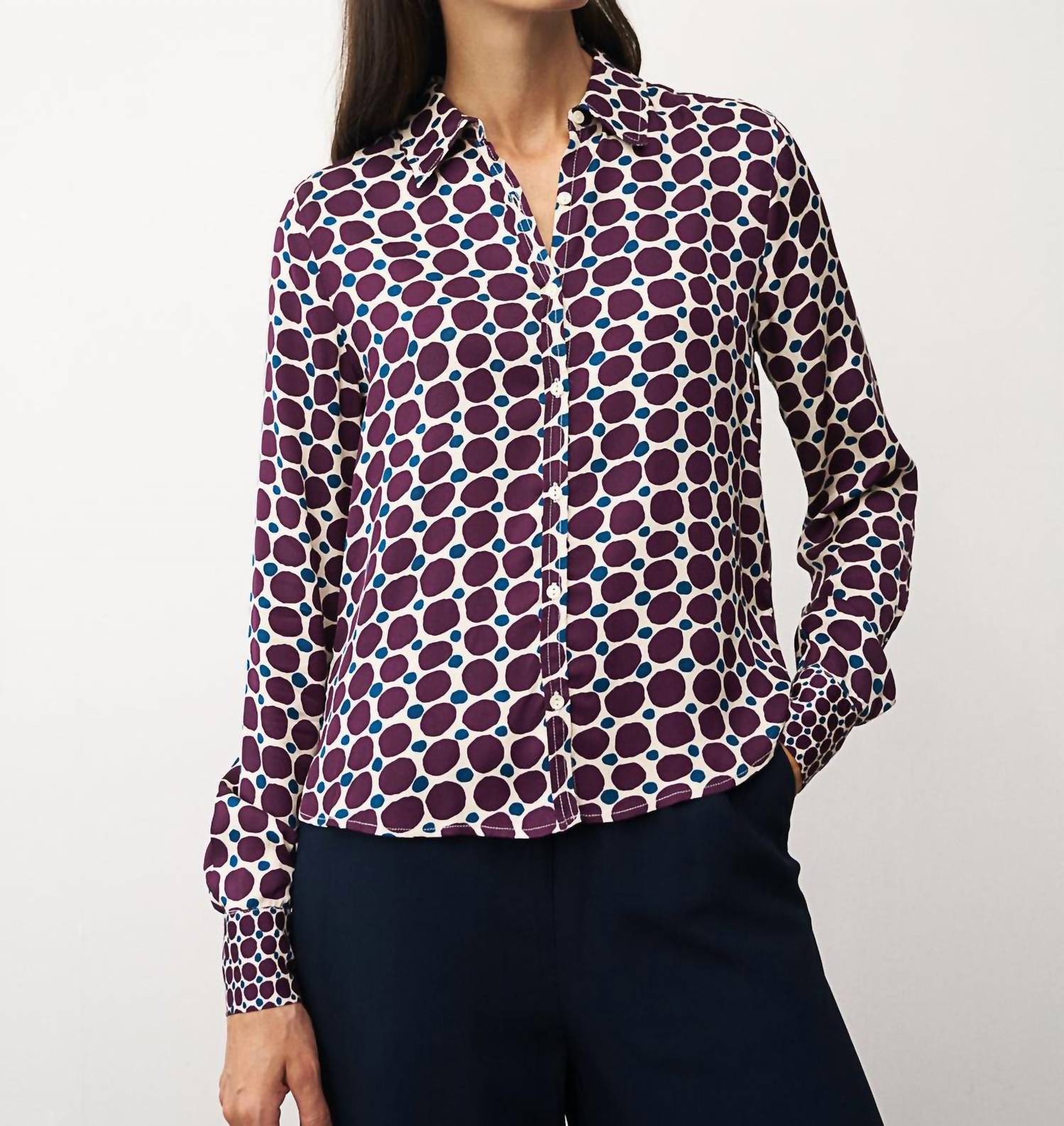 0039 Italy Sia Blouse in multi - women's blouse