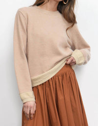 Greylin - Dessi Cozy Pull Over Two Toned Sweater