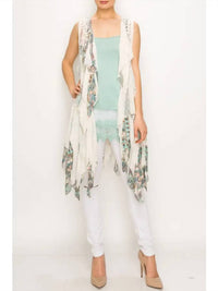 Origami - Chiffon Layered Crochet Vest