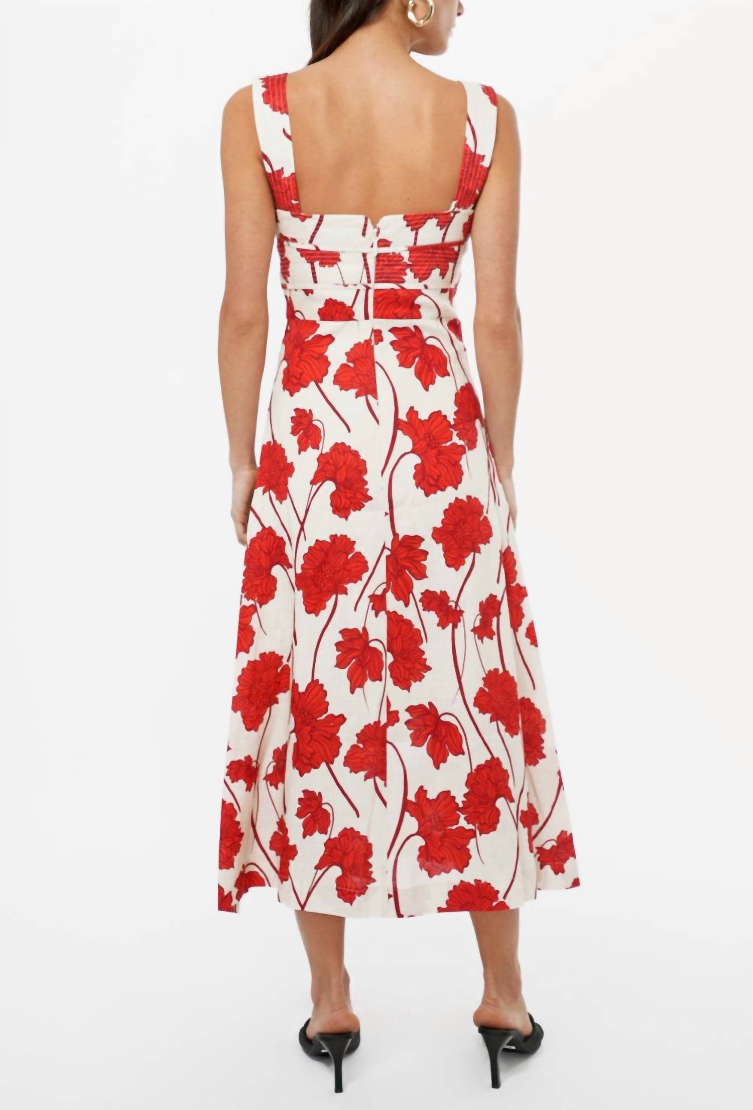 Greylin - Madi Sweetheart Neck Midi Dress