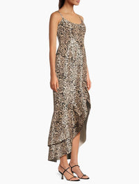hutch Alma Jacquard Cocktail Dress in beige - women's dress - view 4