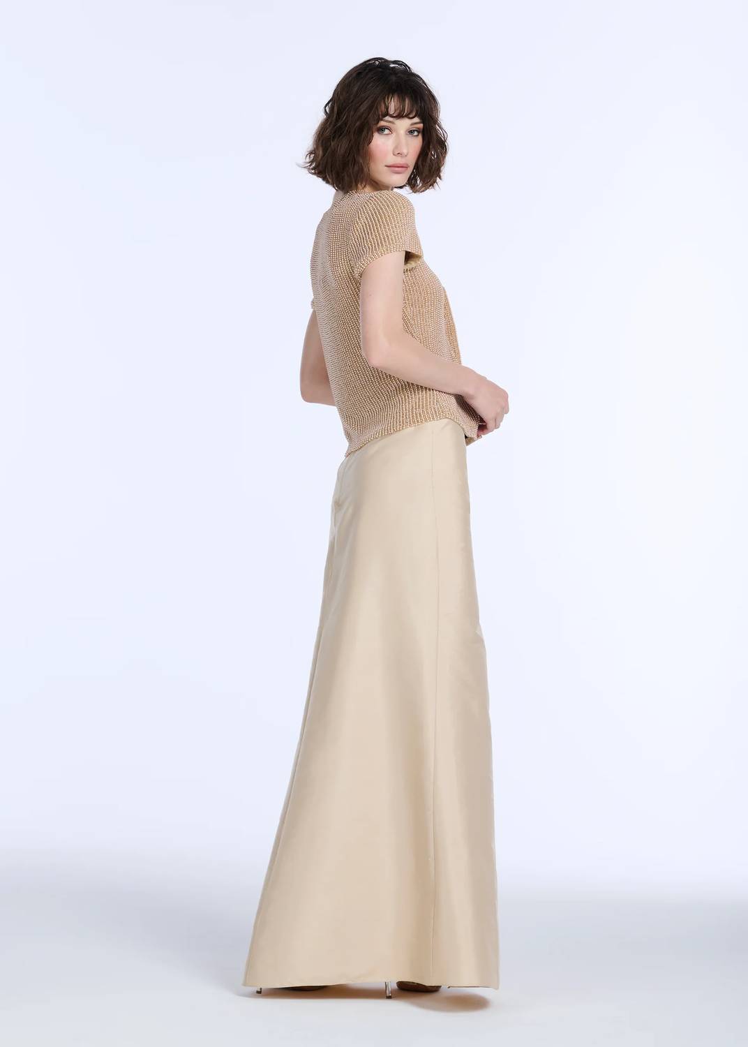Emily Shalant - Taffeta Bias Long Skirt