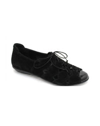 Beautifeel Women's Amelia Lace-up Shoe in black spark suede - women's sandal
