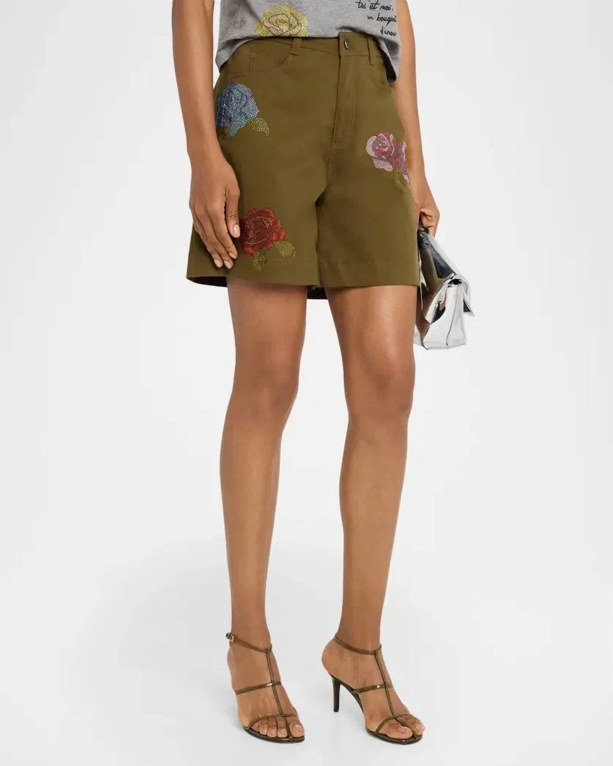 Cinq A Sept - Heatset Roses Betsy Shorts