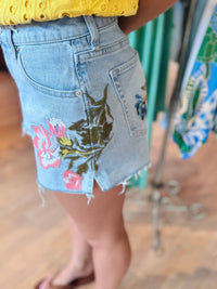 Dear John Denim - Carrie Embroidered Shorts