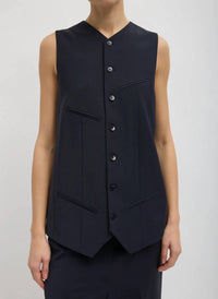 Tibi - Tropical Wool Easy Vest