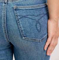 Judy Blue High Kick Waist Flare Jeans in medium wash - women's jeans - view 7