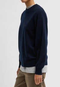 Tibi - Washable Cashmere Crewneck Cut Out Sleeve Sweater