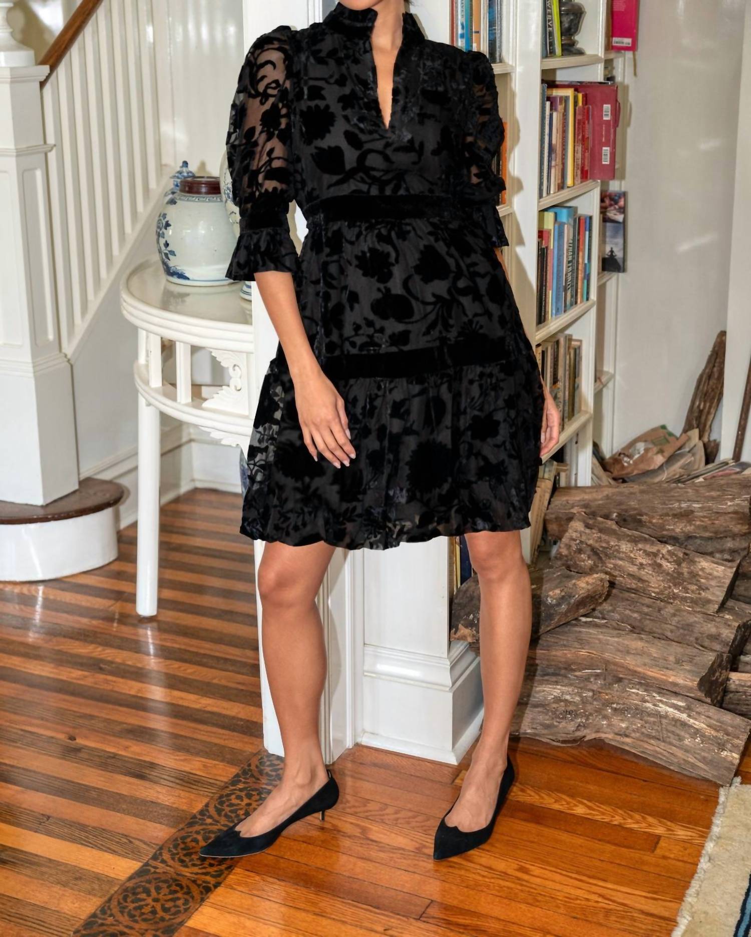 Gretchen Scott - Luxe Garden Tear Drop Mini Dress