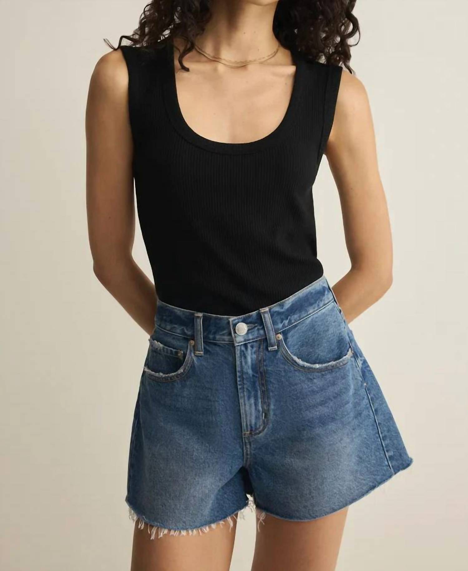 Z Supply - Alex High Rise Denim Shorts