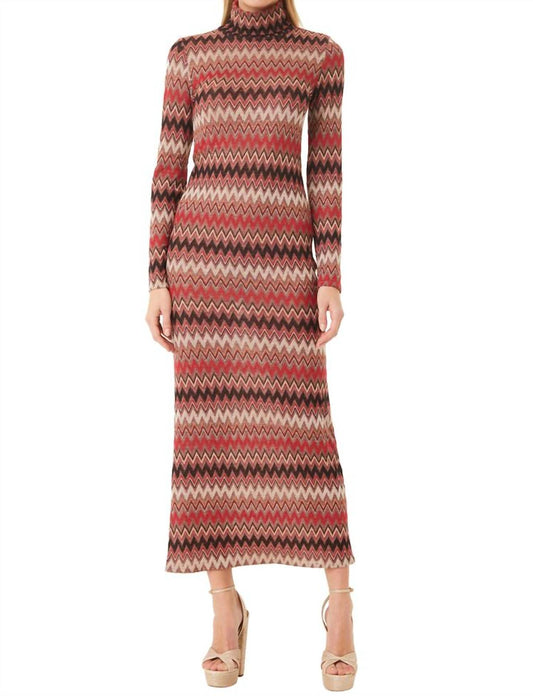 Liv Mock Neck Long Sleeve Dress