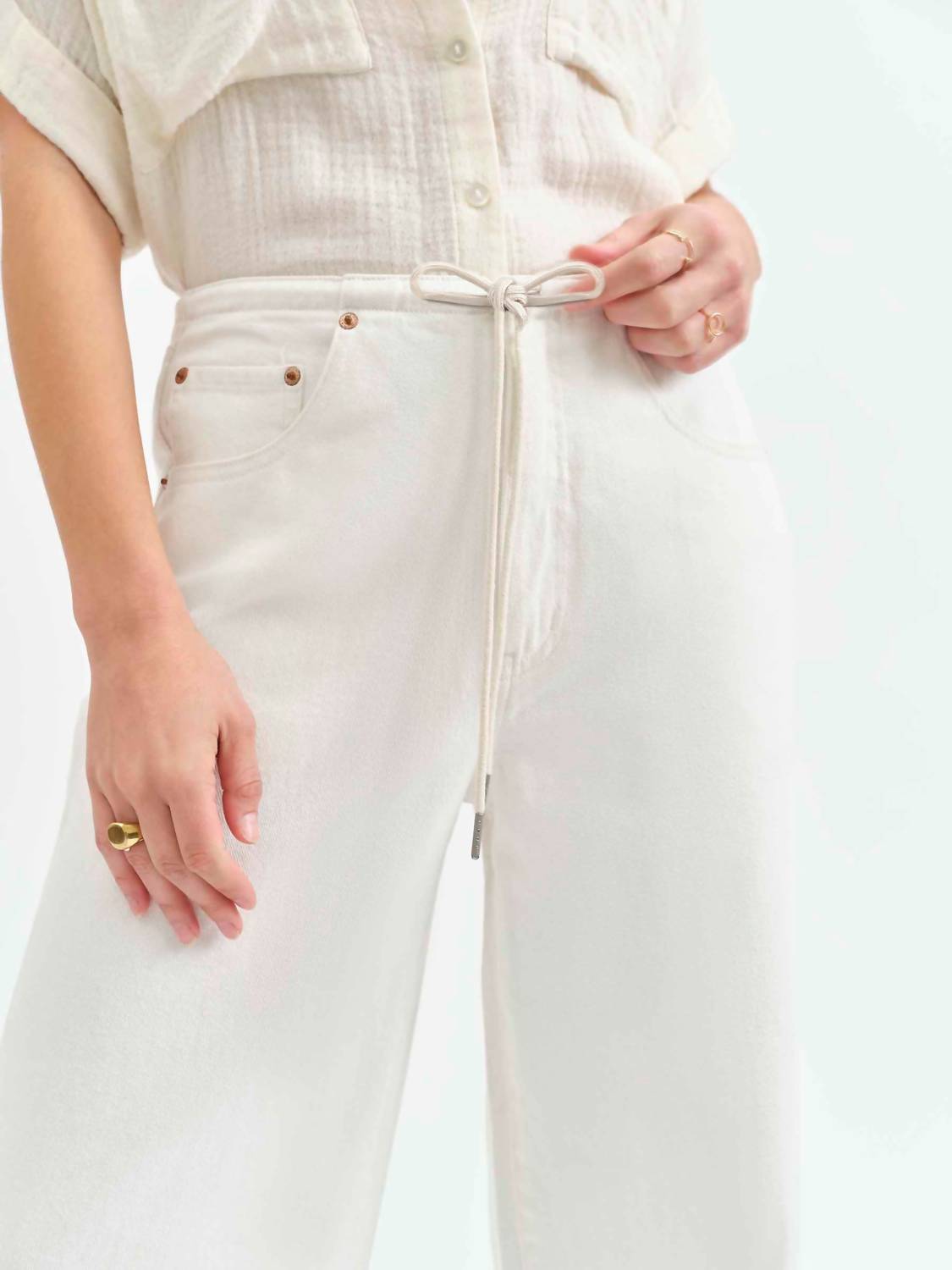 Daze - Madison Mid Rise Wide Leg Jeans